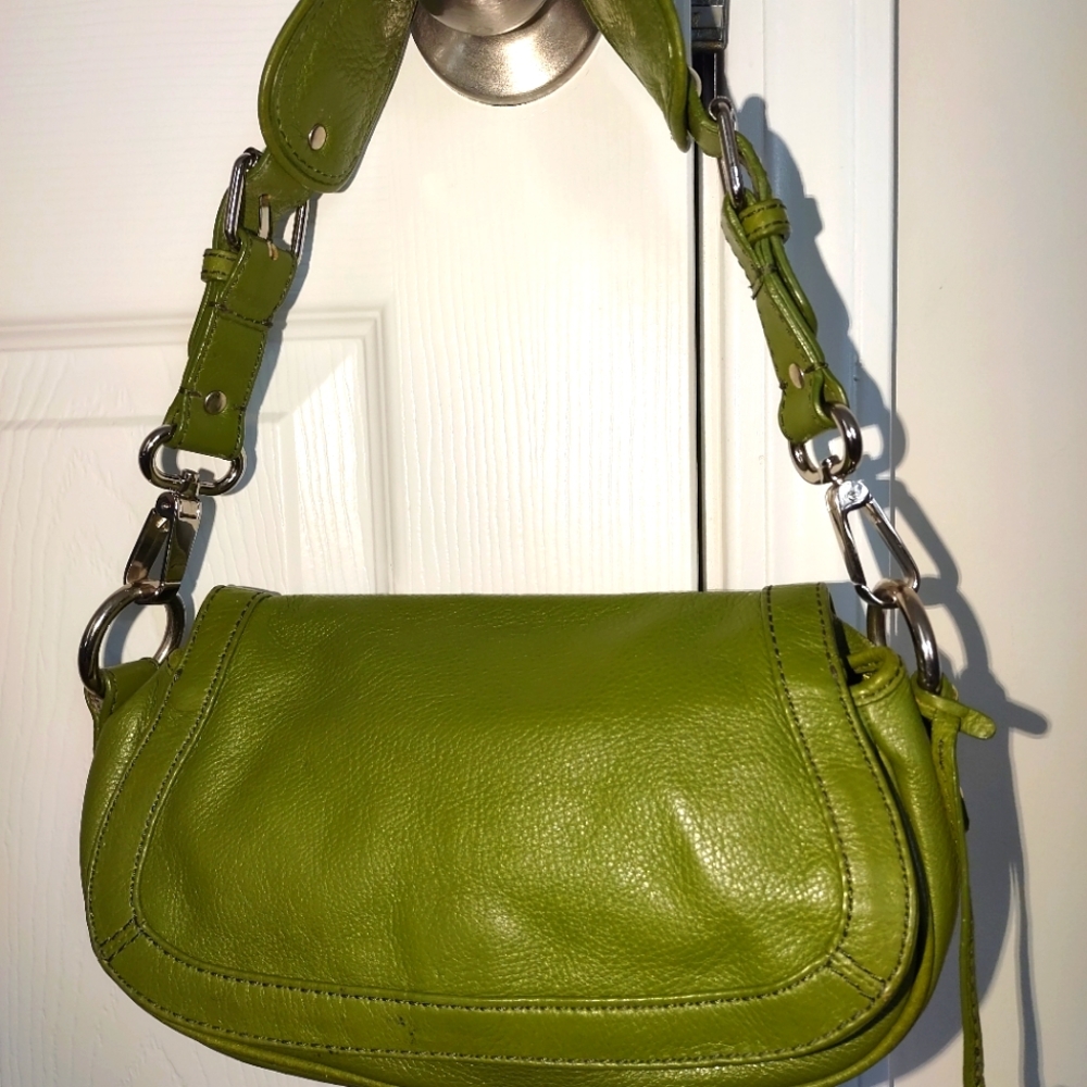 Banana Republic Leather Mini in Green